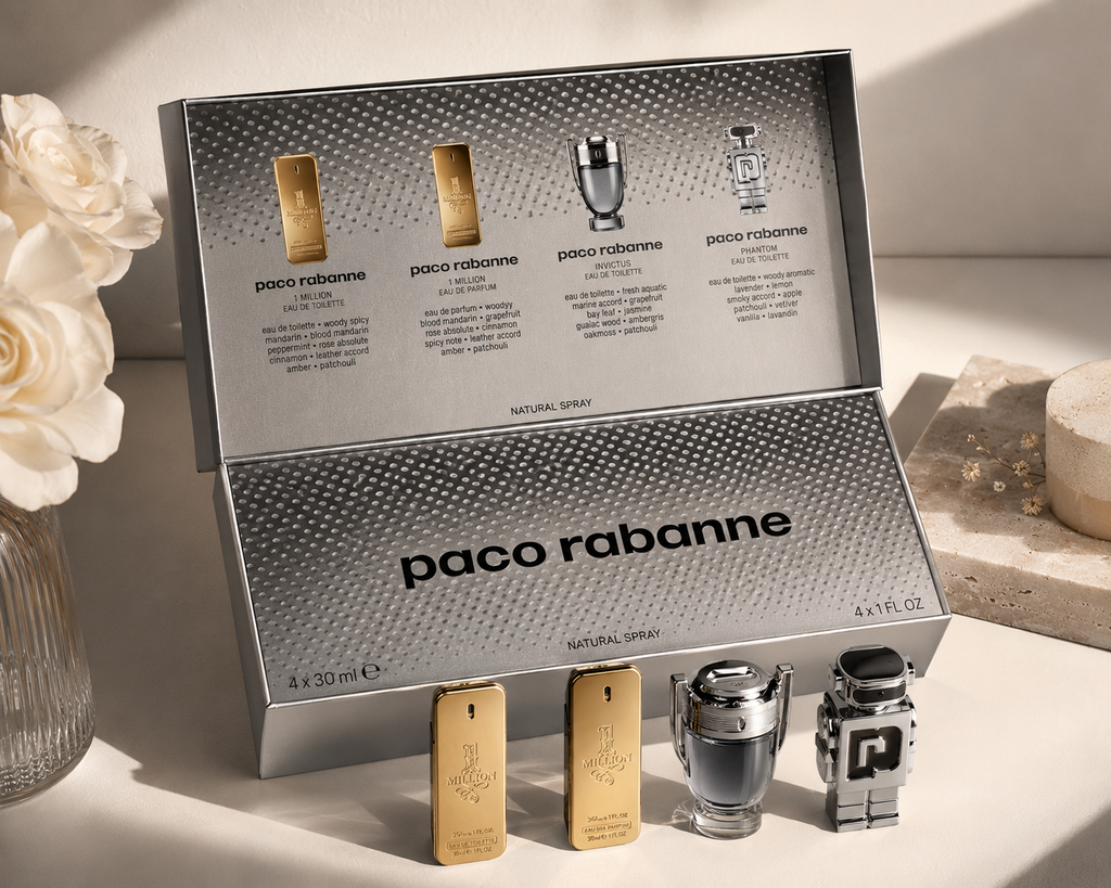 Pacco Rabanne 1 Million/Invictus/Phantom Set 4x30ml